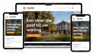 Nieuwe website op desktop en mobiel